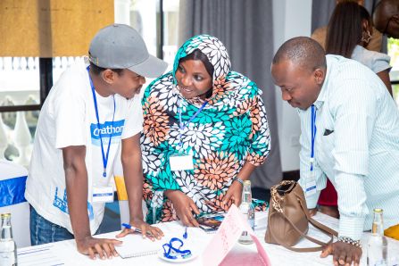 Participants at the CEC Replicator workshops in Kenya